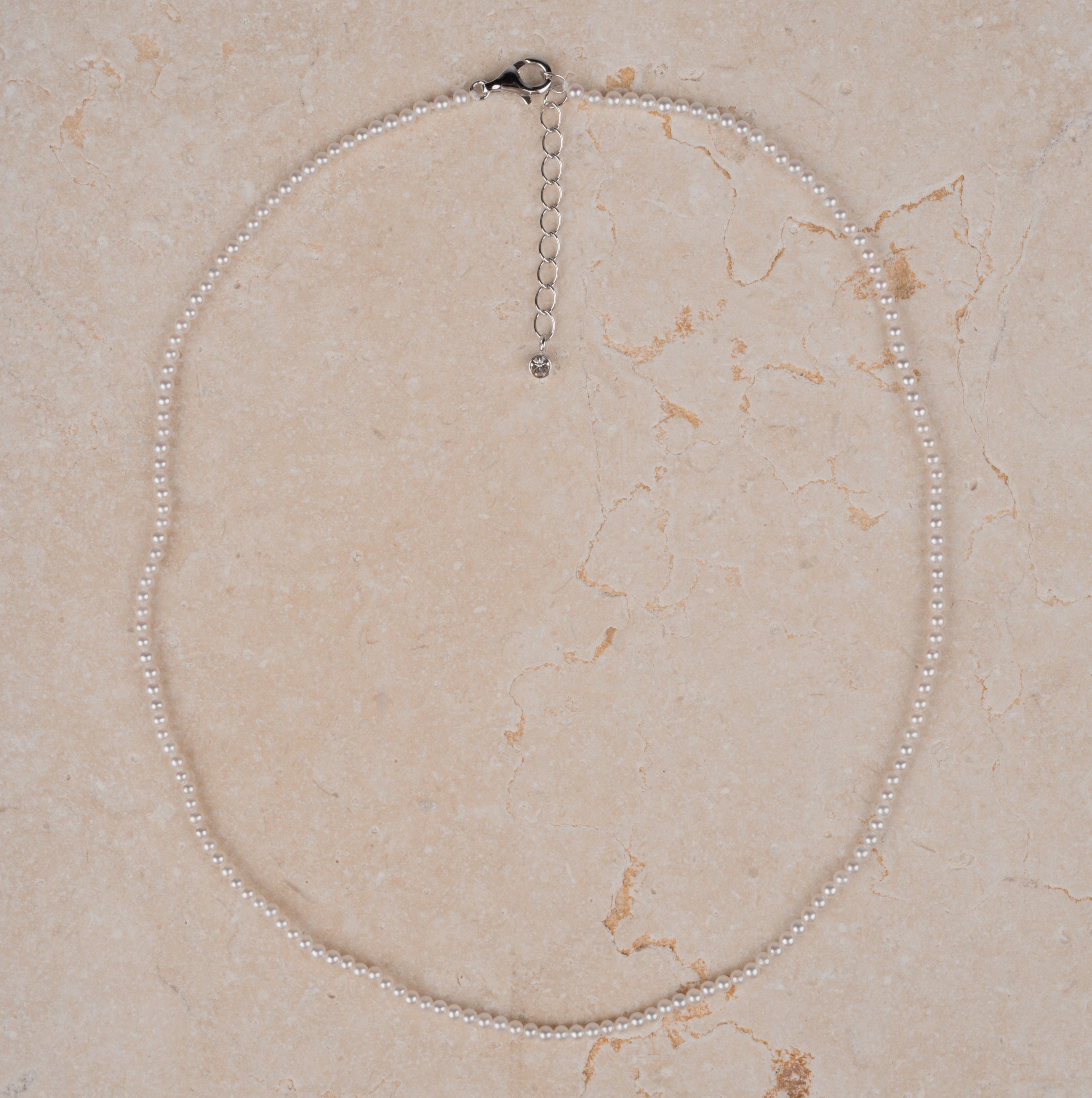 Mabe Pearl Strand Adjustable Necklace in Sterling Silver | 2-3mm