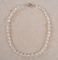 Baroque Pearl Short Necklace in Sterling Silver Bolt | 8-9mm
